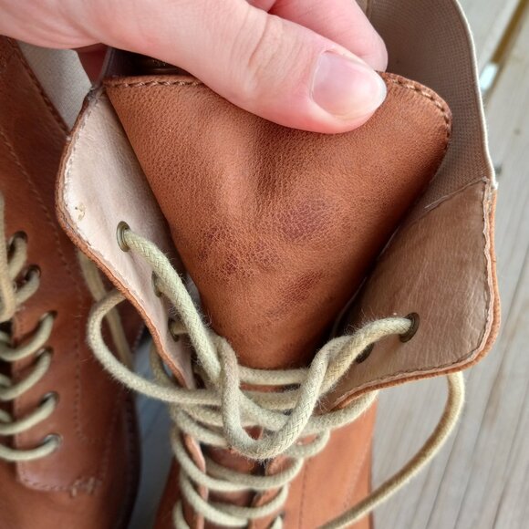 Kelsi Dagger Parkway Lace Up Leather Ankle Booties - Picture 6 of 10